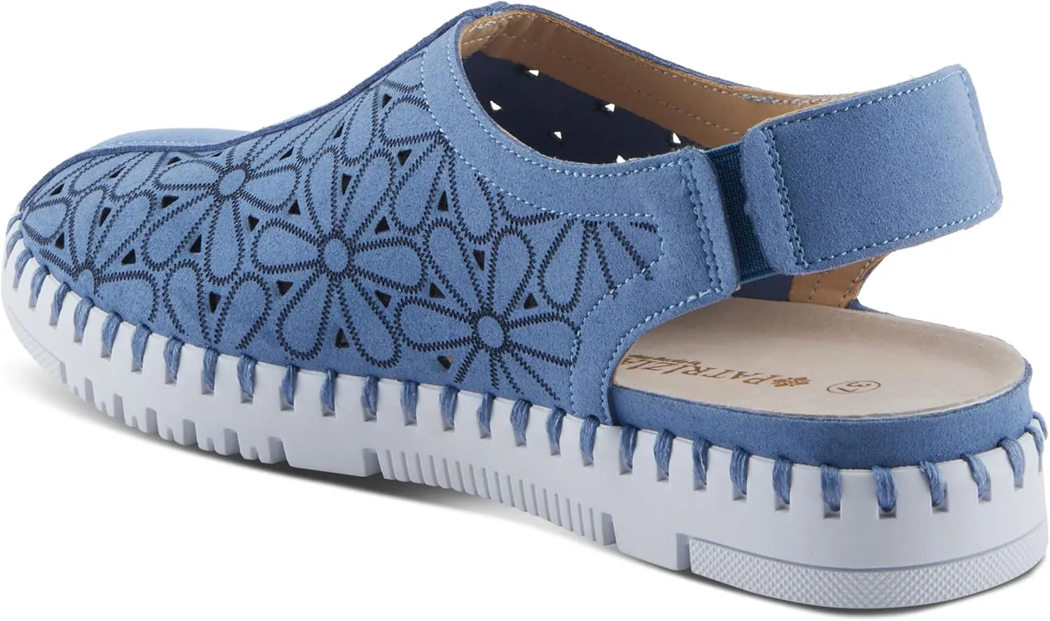 PATRIZIA Women's UNOR Slip-On Closed-Toe Slingback Shoes - Comfortable Microsuede Upper, Removable Leather Insole, 1-Inch Heel