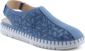 PATRIZIA Women's UNOR Slip-On Closed-Toe Slingback Shoes - Comfortable Microsuede Upper, Removable Leather Insole, 1-Inch Heel