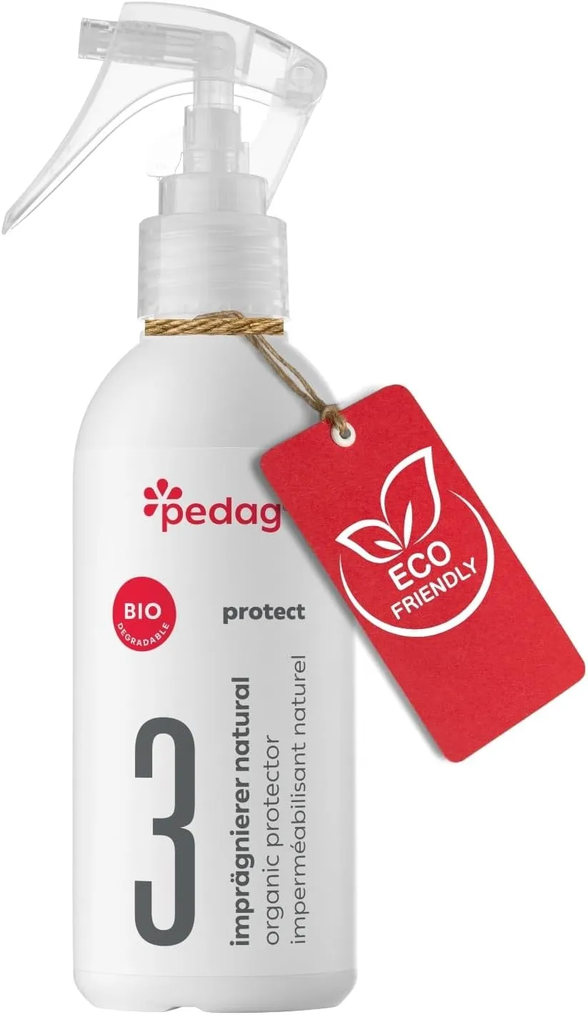 pedag Organic Protector - Natural Waterproof your Shoes, Shoe Protector Spray - Sustainably Shields Materials from Dirt & Moisture, Odorless, Biodegradable, Indoor Use. Odorless.