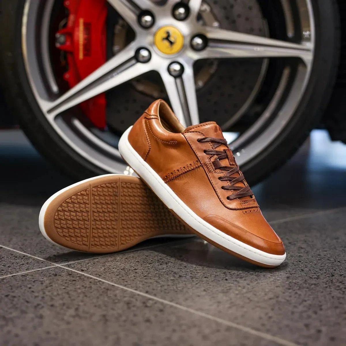 Piloti Driving Shoes for Men, Avenue Italian Leather Driving Performance Everyday Sneakers for Men