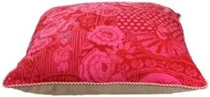 Pip Studio Home 24-Inch by 24-Inch Wallpower Cushion Cover, Red