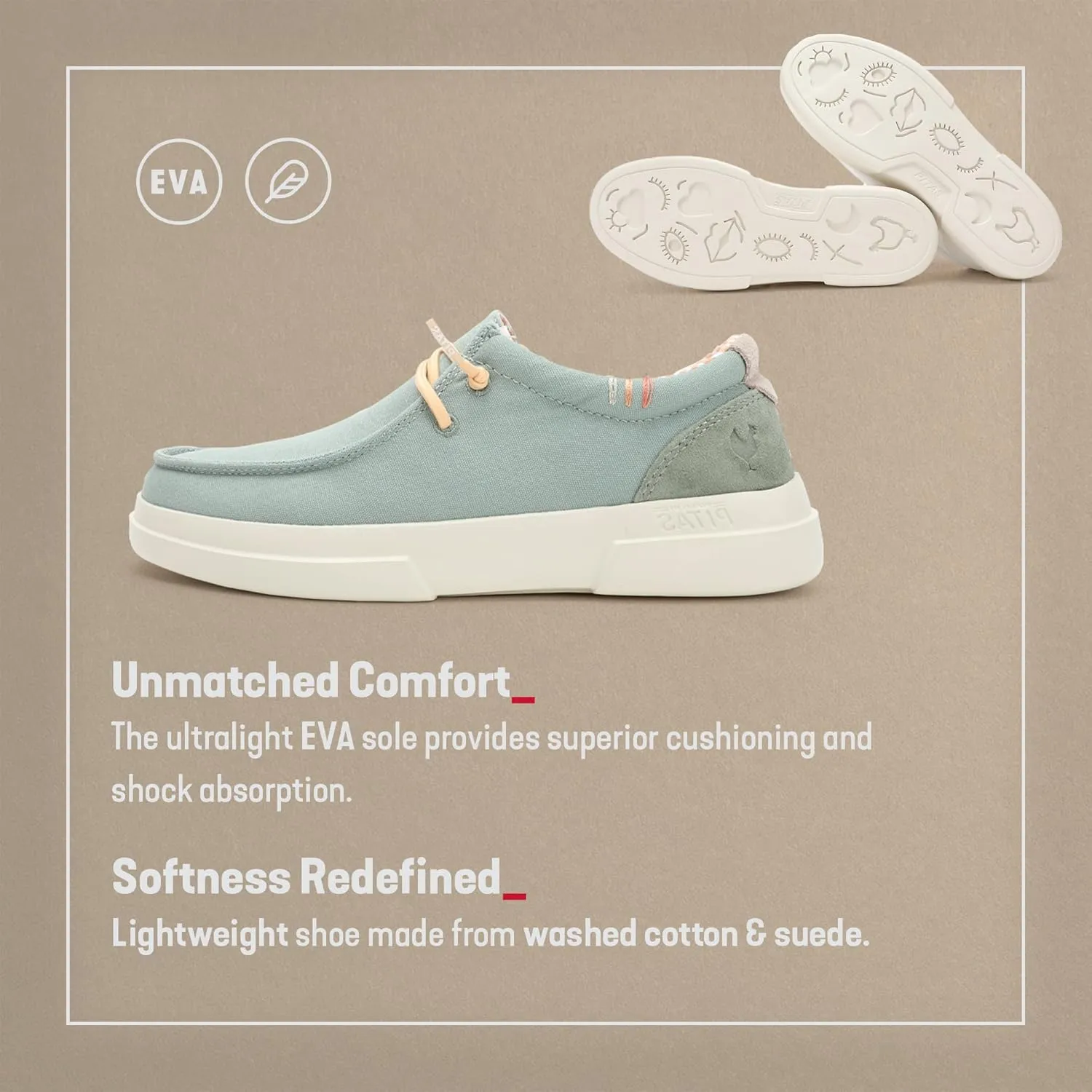 PITAS Sirmione Loafers for Women | Comfortable Casual Shoes | Women’s Ultralight Slip-On Shoes | Green