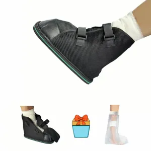 Post-op Shoe, Medical Boot, Adjustable Walking Shoe with Magic Sticks, Recovery Shoe for Post-surgery,Broken Foot or Toe, Unisex, Easy to Wear, for Summer (M)