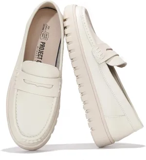 Project Cloud Genuine Leather Loafers for Women - Memory Foam Womens Shoes - Non Slip Spring Loafers Flexible Sole - Fashion Shoes for Women 2025 (Filide)