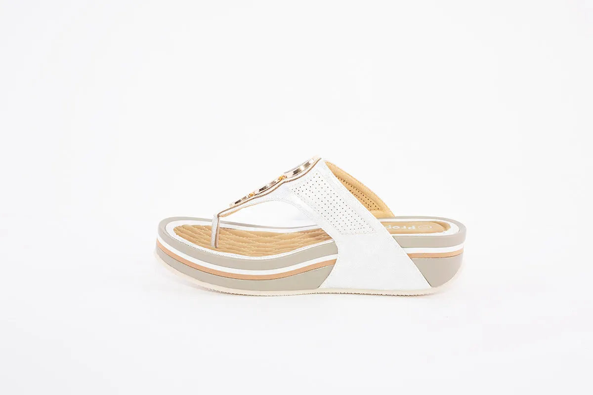 PROPET - WW1530 FASHION TOE-POST MULE - SILVER