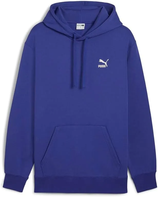 PUMA Mens Classics Small Logo Hoodie Casual Outerwear Casual Hoodie - Blue - Size M