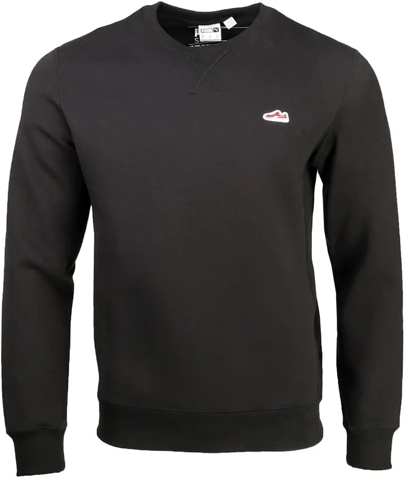 PUMA Mens Suede Crew Neck Sweatshirt Casual - Black - Size XXL