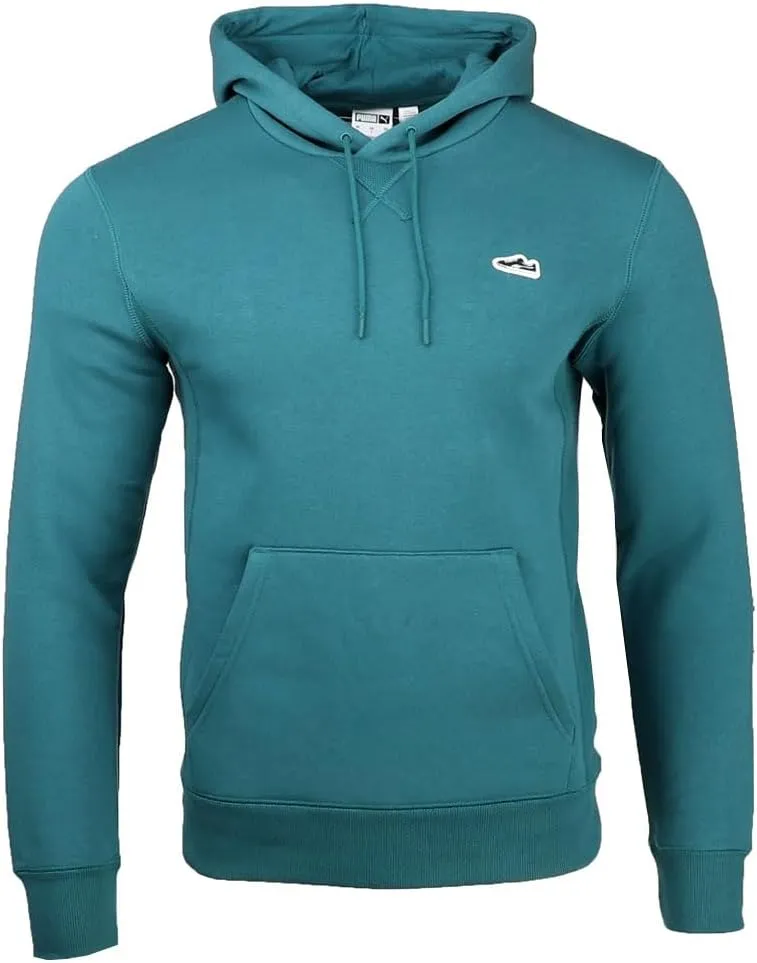 PUMA Mens Suede Hoodie Casual Outerwear Casual Heat Resistant - Green - Size L