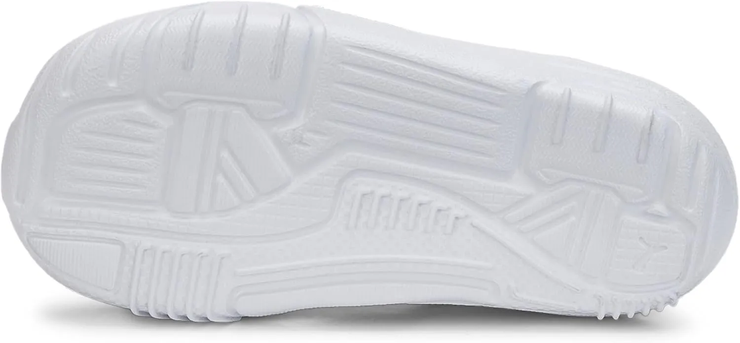 PUMA Unisex-Child Slip on Shoes BMW M Motorsport Bao Kart Sneaker, White Black-Estate Blue, 13.5 US Little Kid