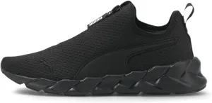 Puma Womens Weave Zip Slip On Training Sneakers Shoes - Black