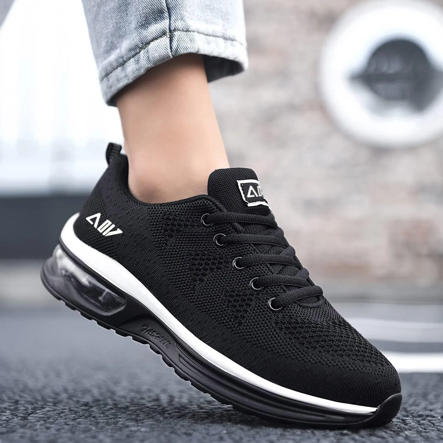 QAUPPE Womens Fashion Lightweight Sports Walking Sneakers Breathable Gym Jogging Running Tennis Shoes US 5.5-11 B(M)…
