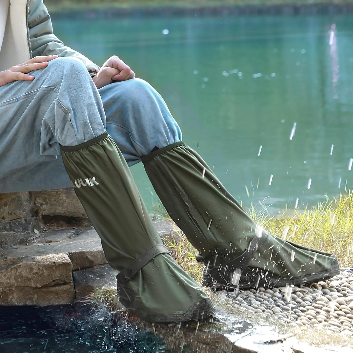 Rain Shoe Covers, Reusable Waterproof Rain Cover for Shoes, Non-Slip PVC Snow Boot Covers for Men and Women