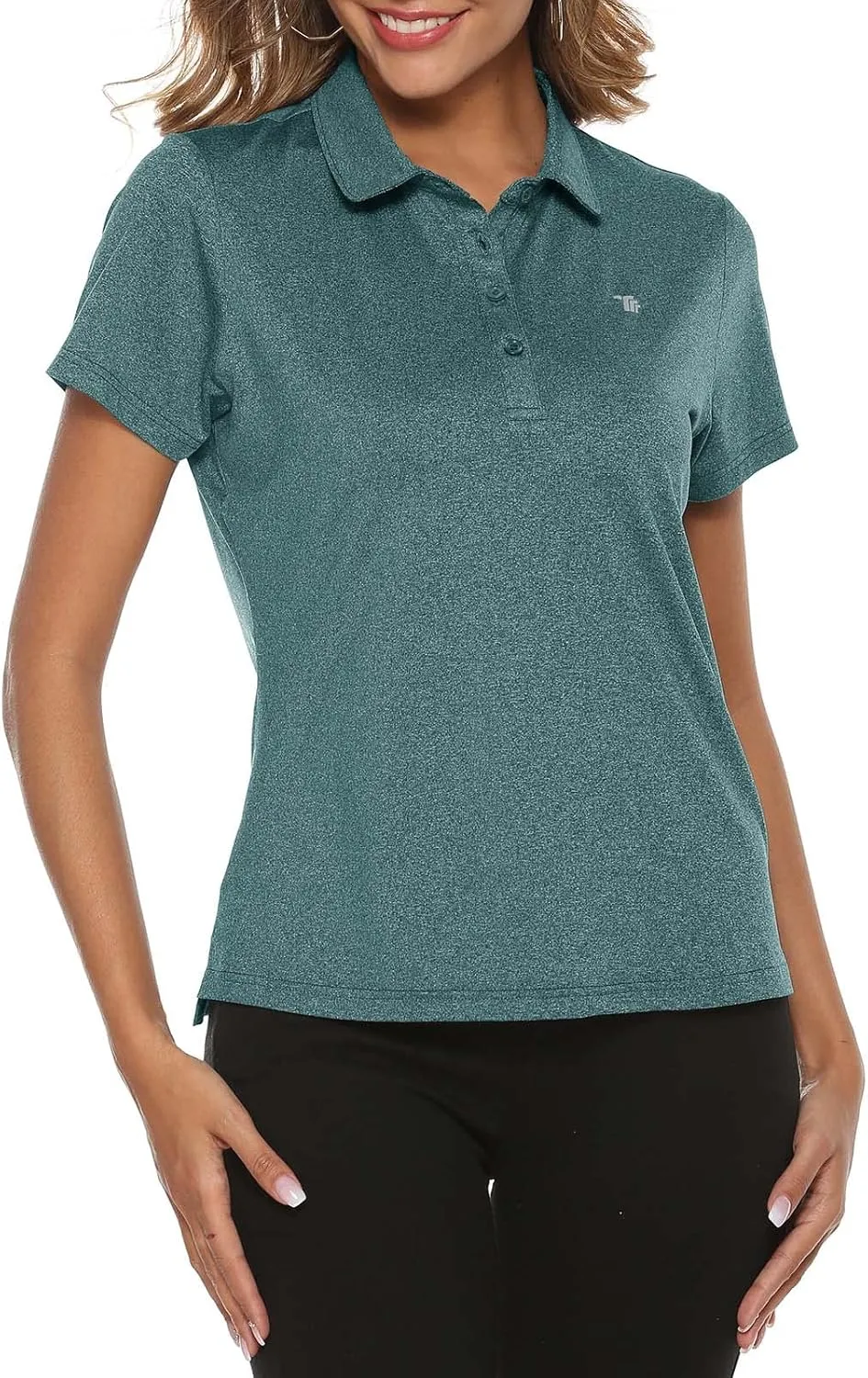 Rdruko Women's Golf Polo Shirts Short Sleeve Dry Fit Moisture Wicking Tennis Sports Casual Collared T Shirts