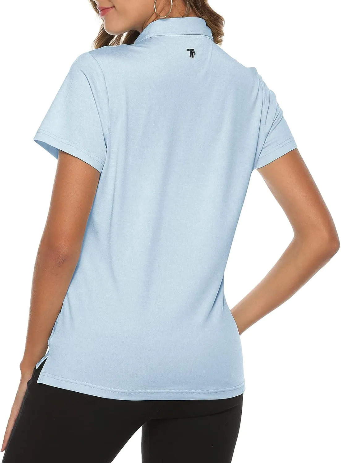 Rdruko Women's Golf Polo Shirts Short Sleeve Dry Fit Moisture Wicking Tennis Sports Casual Collared T Shirts