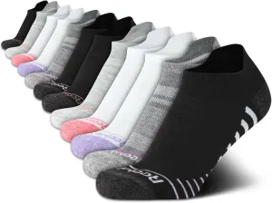 Reebok Womens Low Cut Socks - 12 Pack Athletic Performance Moisture Wicking Low Cut Tab Ankle Socks for Women (Sizes: 4-10)
