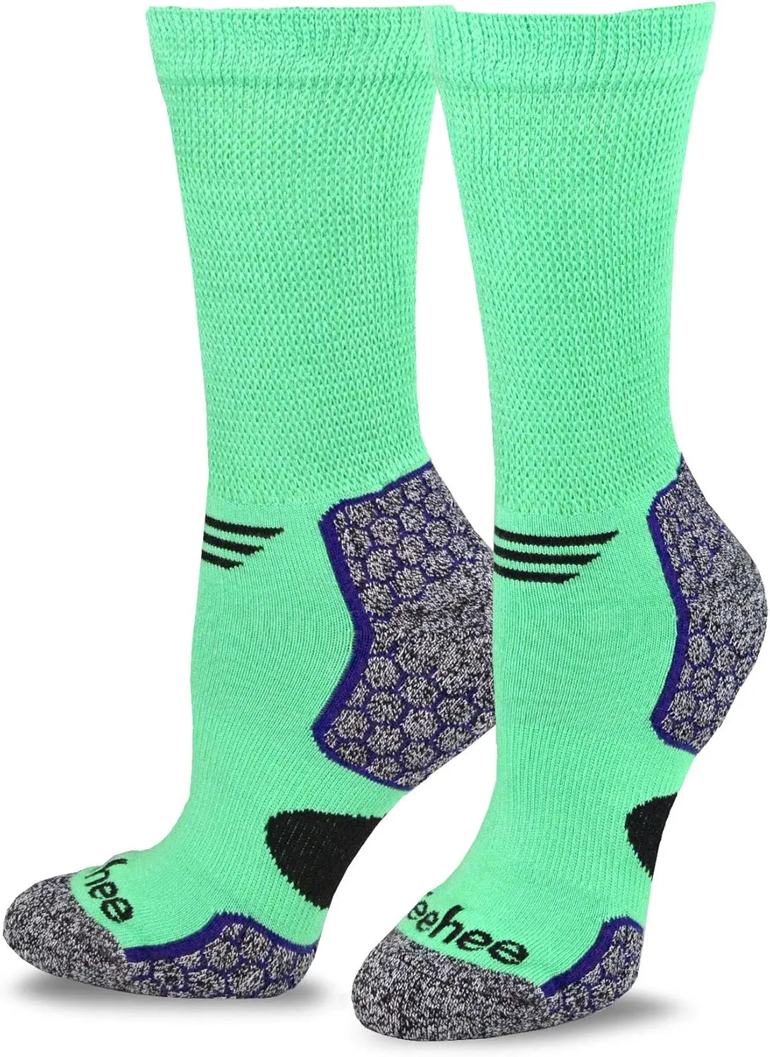 Relaxed Binding Lose Top Viscose Bamboo Diabetic Socks for Adult Women Men Multipairs Solid and Colorful