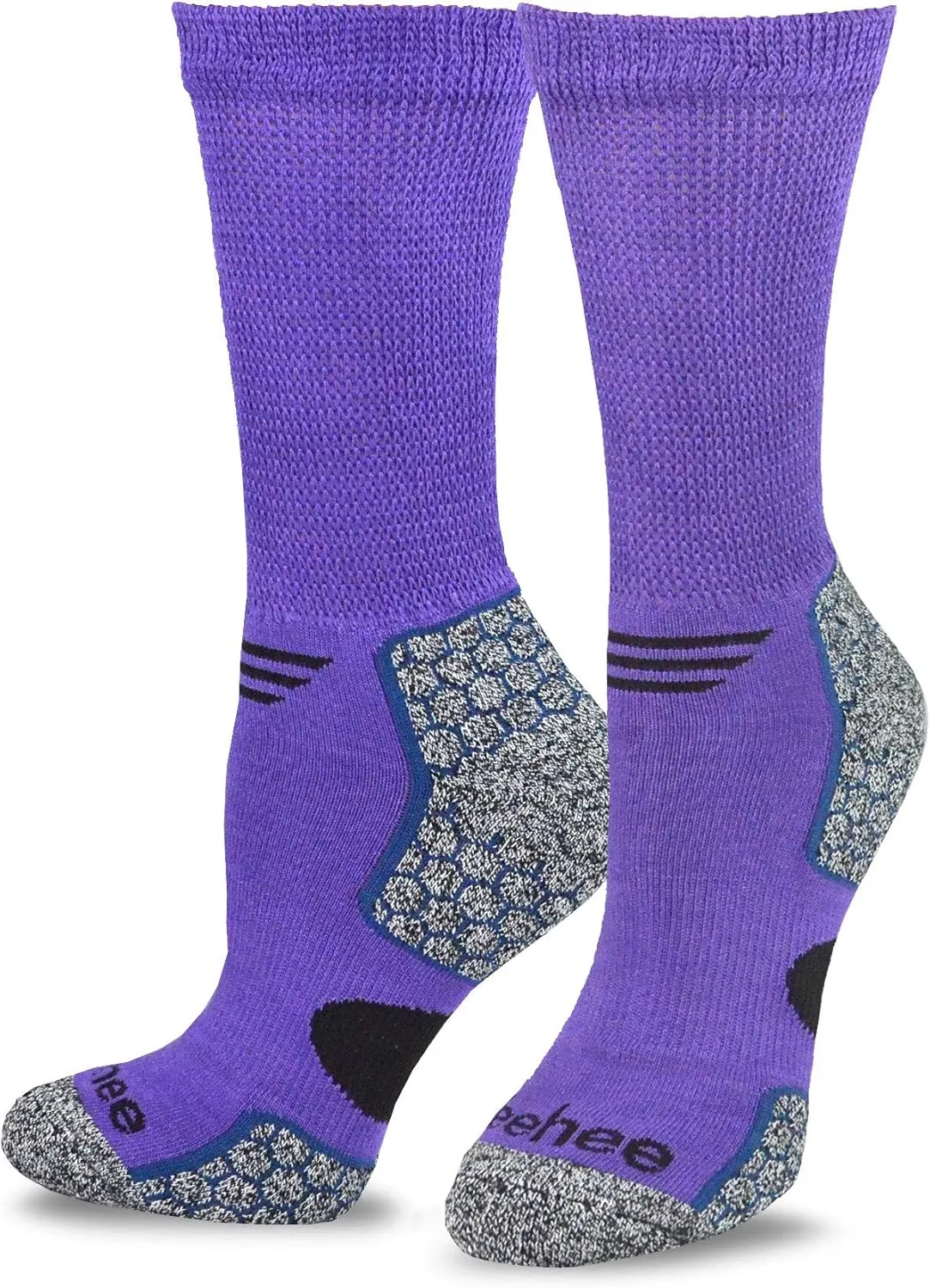 Relaxed Binding Lose Top Viscose Bamboo Diabetic Socks for Adult Women Men Multipairs Solid and Colorful