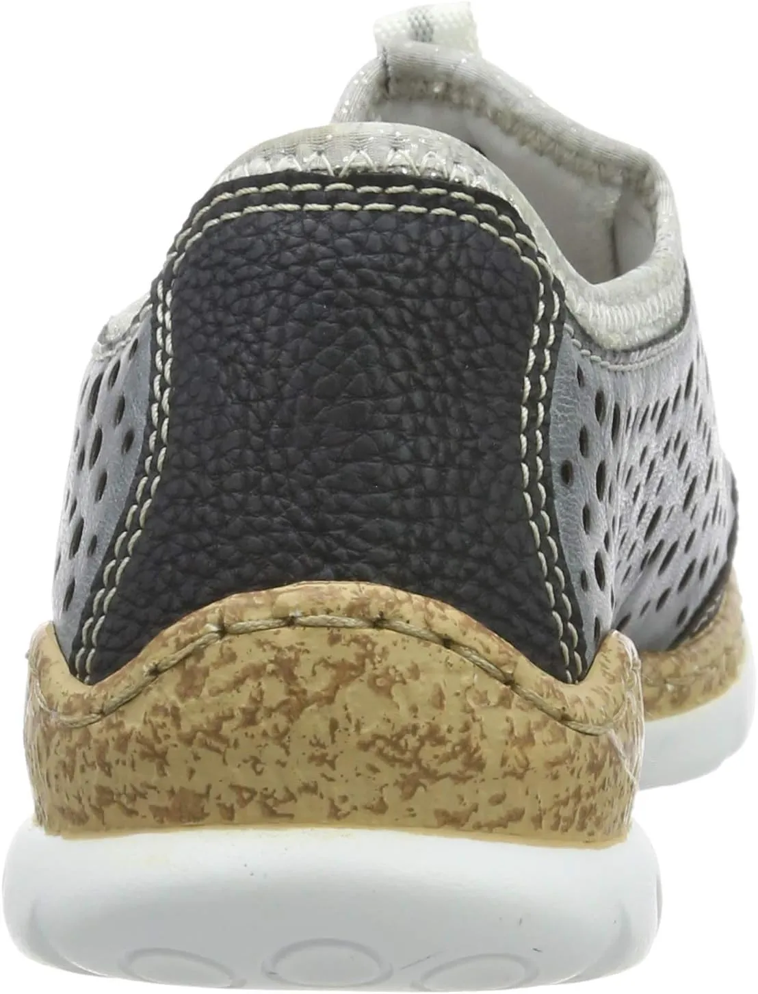 Rieker N42P6 Nikita Slip-On Women's Sneakers - Lightweight Walking Shoes with Durable Sole - Lacer-Cut Detailing and Stretch Laces - Stylish Comfort for All-Day Wear