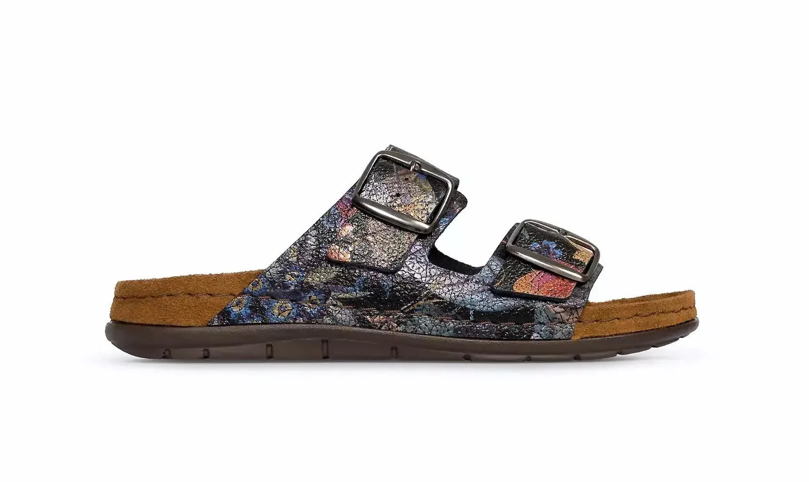 'Rodigo-D' women's slide sandal - multicolour