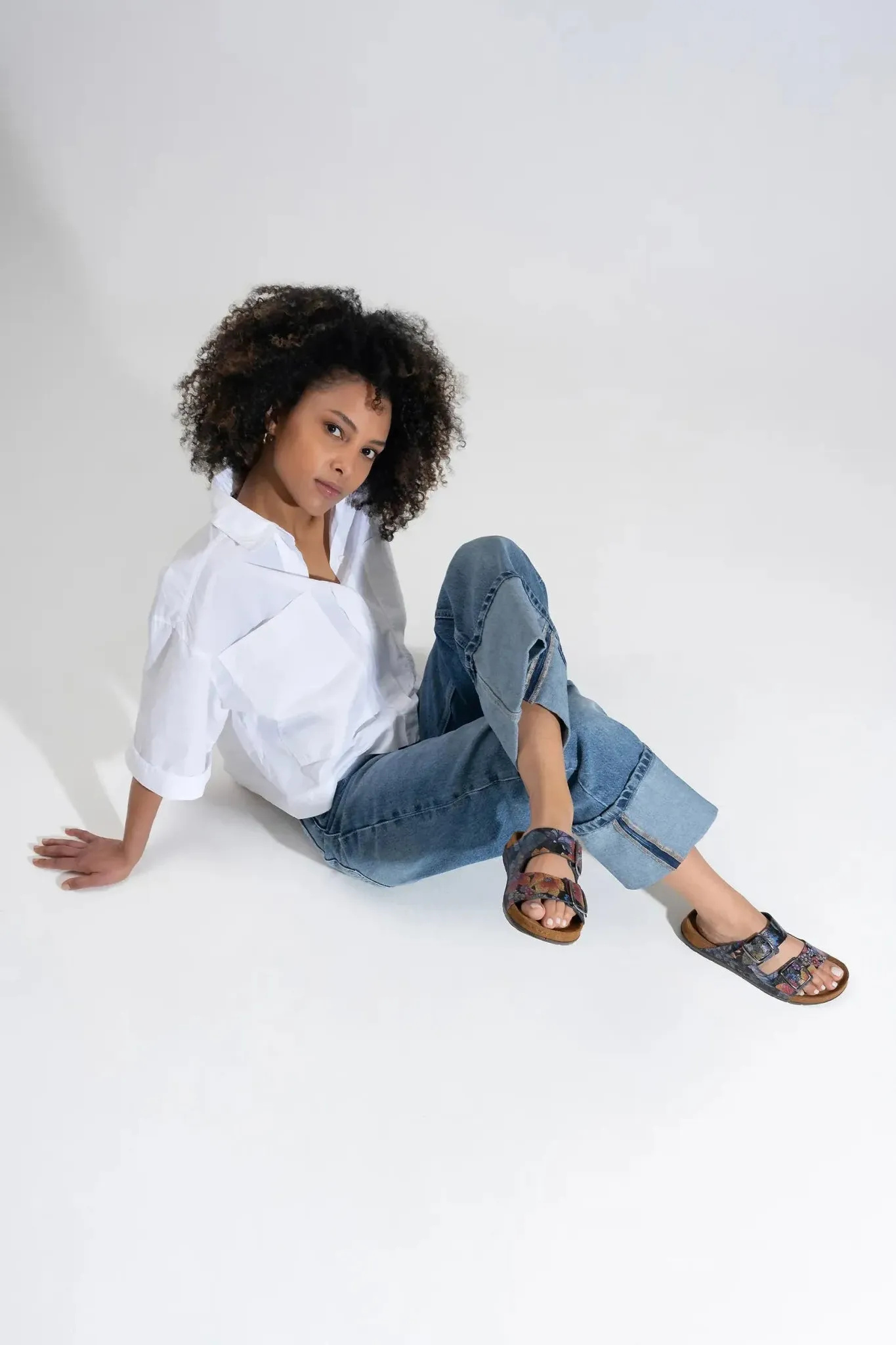 'Rodigo-D' women's slide sandal - multicolour