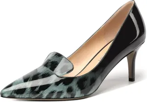 ROSERWISH Womens Patent Pointed Toe Fashion Party Slip On Office Stiletto High Heel Pumps Dress Shoes 2.5 Inch