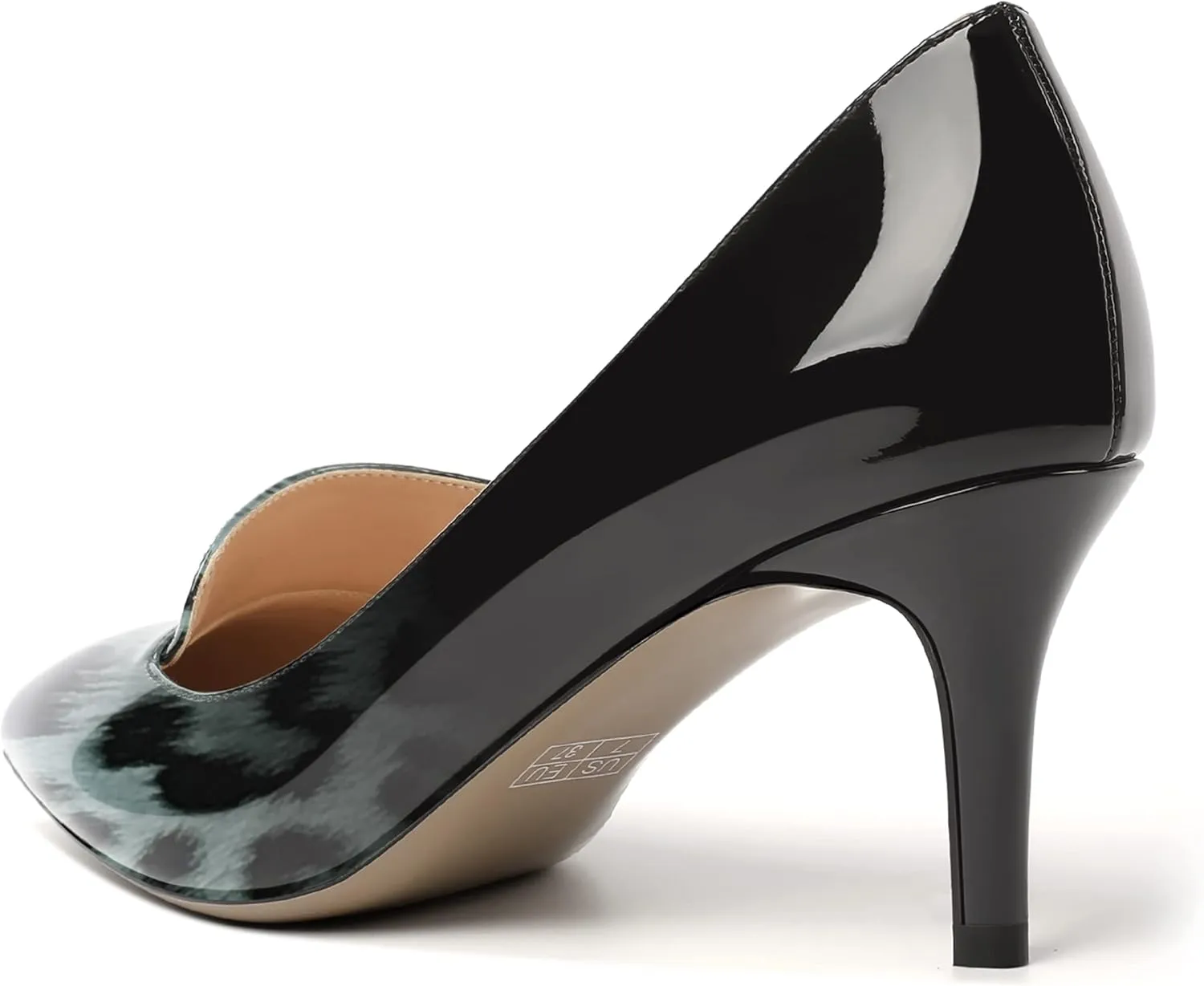 ROSERWISH Womens Patent Pointed Toe Fashion Party Slip On Office Stiletto High Heel Pumps Dress Shoes 2.5 Inch