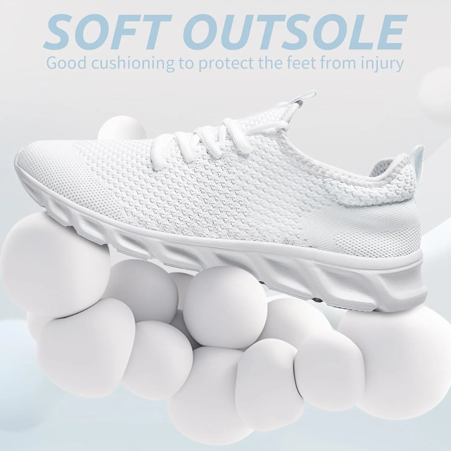 Running Womens Shoes Fashion Walking Sports Gym Tennis Breathable Slip on Ladies Non Slip Lightweight Jogging Sneakers
