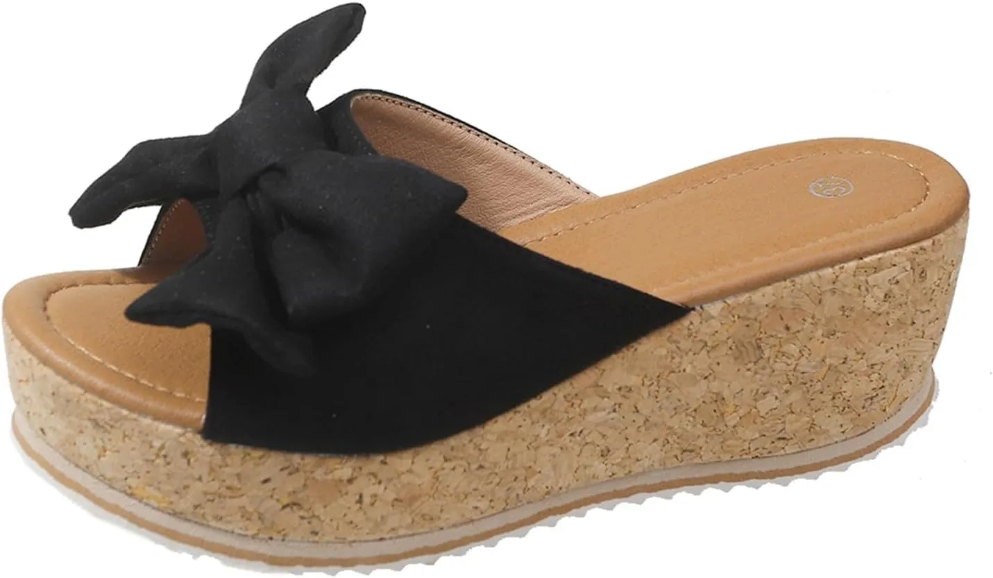 Sandals for Women Dressy Walking Orthopedic Slippers Casual Bottom Roman Shoes 2025 Summer Wedges Sandals
