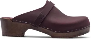 Sandgrens Handmade Swedish Wood Clogs for Men, Low Heel Mule | Malmö
