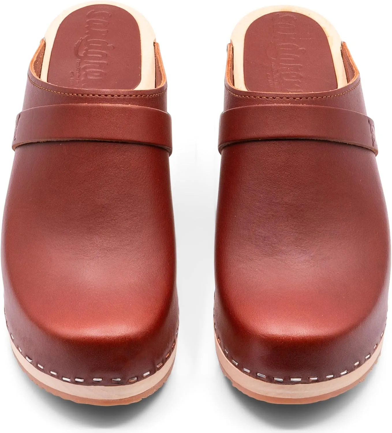 Sandgrens Handmade Swedish Wood Clogs for Women, High Heel Mule | Dublin