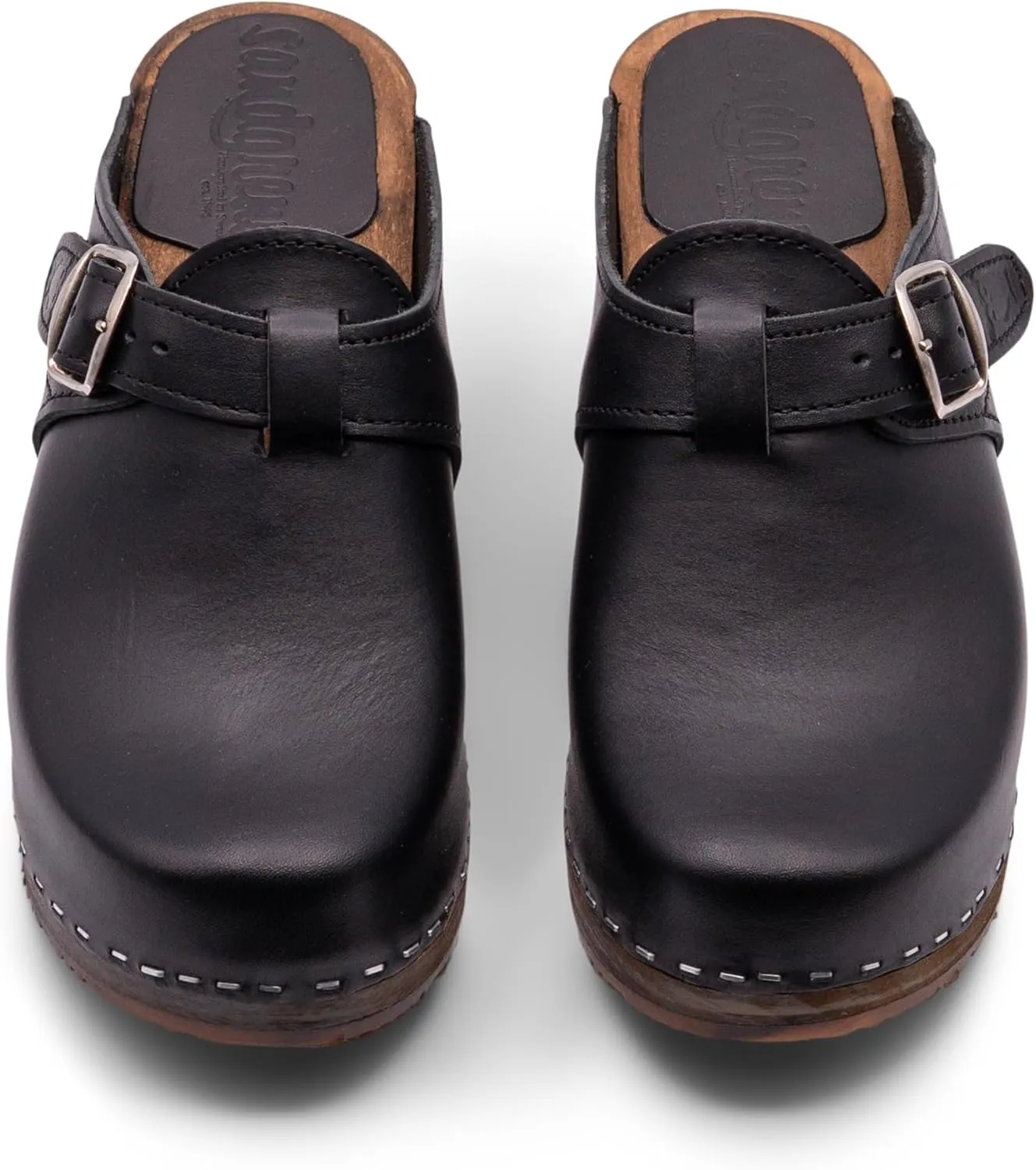 Sandgrens Handmade Swedish Wood Clogs for Women, High Heel Mule | Nashville