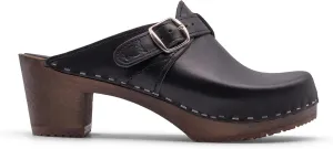 Sandgrens Handmade Swedish Wood Clogs for Women, High Heel Mule | Nashville