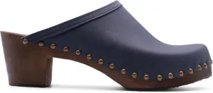 Sandgrens Handmade Swedish Wood Clogs for Women, High Heel Mule | Rome