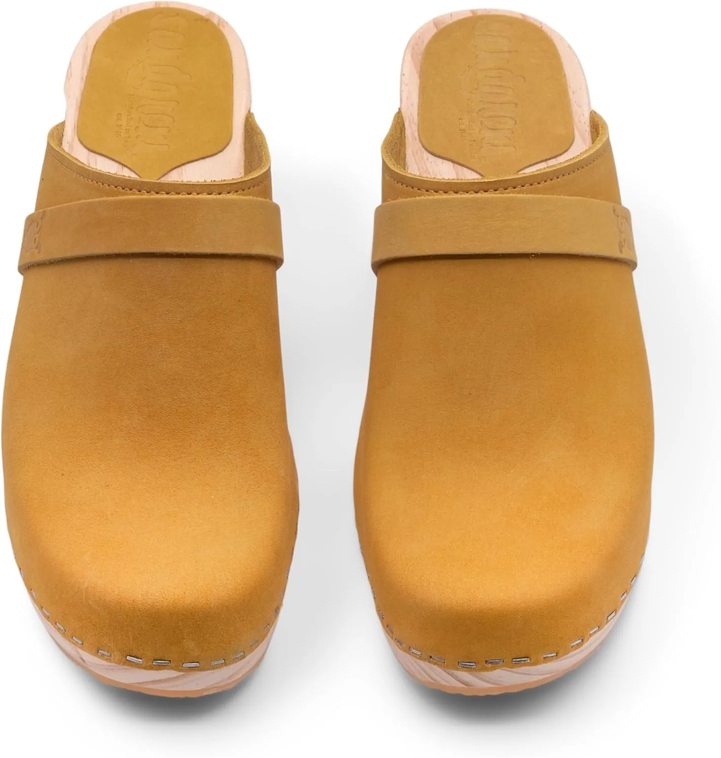 Sandgrens Handmade Swedish Wood Clogs for Women, High Rise Mule | Maya