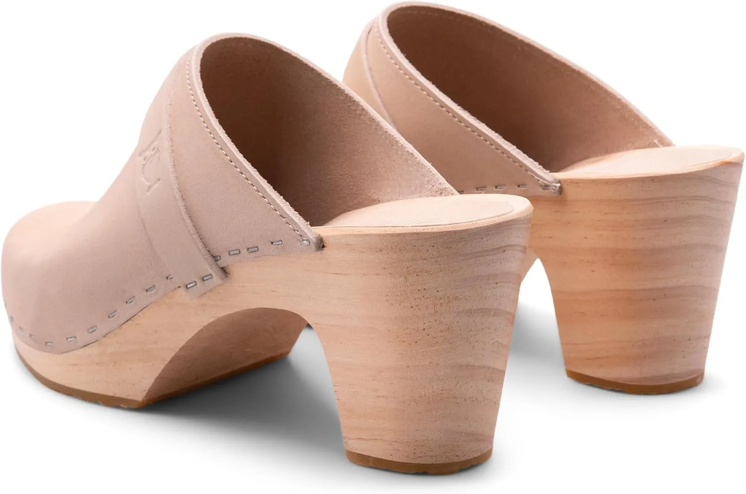 Sandgrens Handmade Swedish Wood Clogs for Women, High Rise Mule | Maya