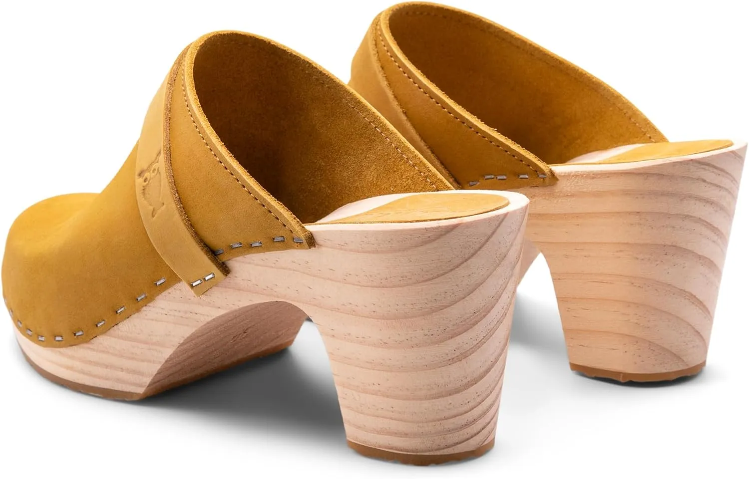 Sandgrens Handmade Swedish Wood Clogs for Women, High Rise Mule | Maya