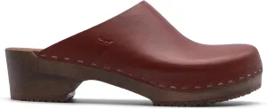 Sandgrens Handmade Swedish Wood Clogs for Women, Low Heel Mule | Austin