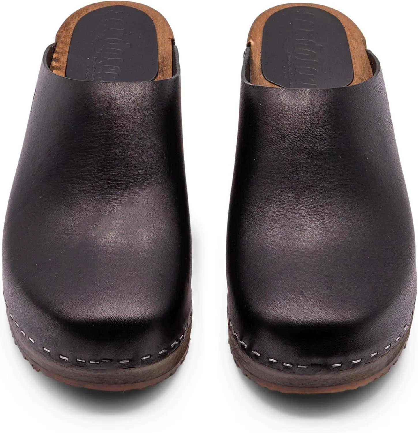 Sandgrens Handmade Swedish Wood Clogs for Women, Low Heel Mule | Austin