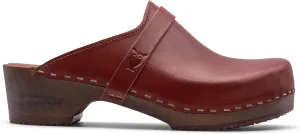 Sandgrens Handmade Swedish Wood Clogs for Women, Low Heel Mule | Tokyo