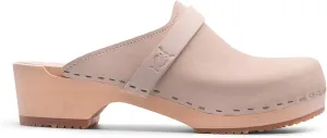 Sandgrens Handmade Swedish Wood Clogs for Women, Low Heel Mule | Tokyo