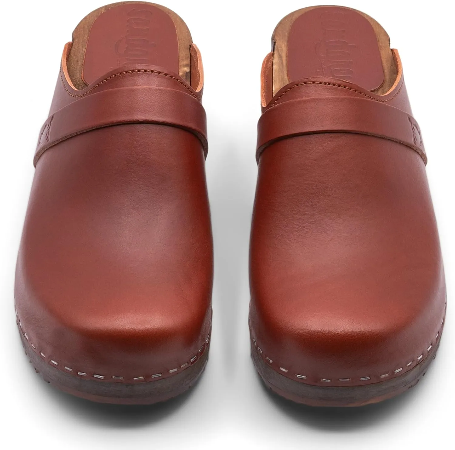 Sandgrens Handmade Swedish Wood Clogs for Women, Low Heel Mule | Tokyo