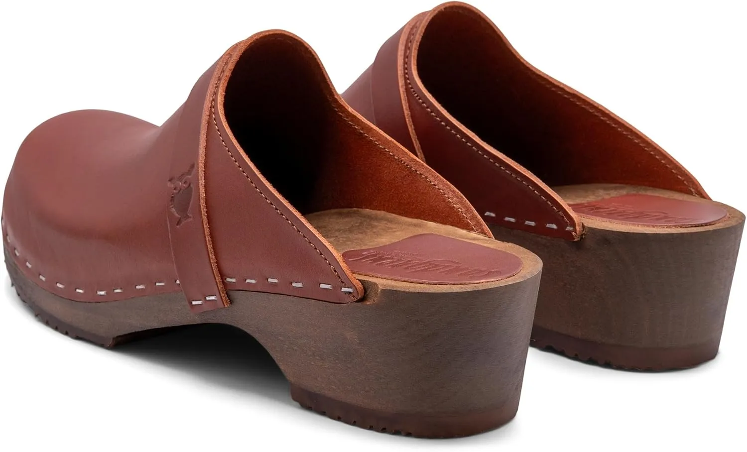 Sandgrens Handmade Swedish Wood Clogs for Women, Low Heel Mule | Tokyo