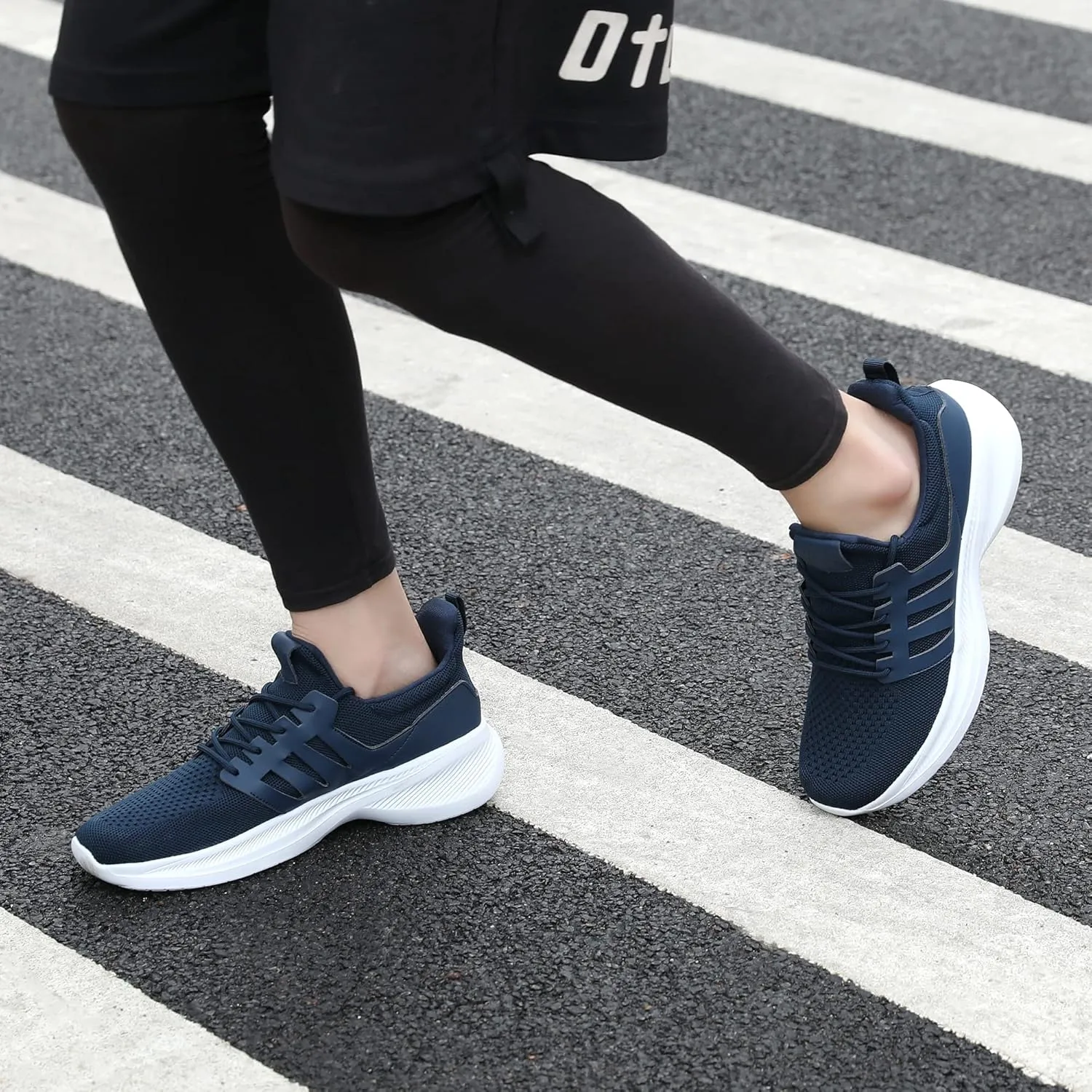 Santiro Running Shoes for Men Lightweight Breathable Walking Tennis Sneakers