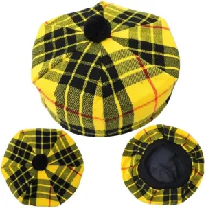 Scottish Hat Tam o' Shanter Tammy Jimmy Flat Bonnet in Various Tartans