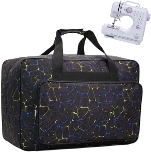 Sewing Machine Carrying Case Tote Bag, Nylon Carry Bag, Padded Storage Cover Carrying Case with Pockets and Handles, Suitable for Most Standard Singer, Brother, Janome