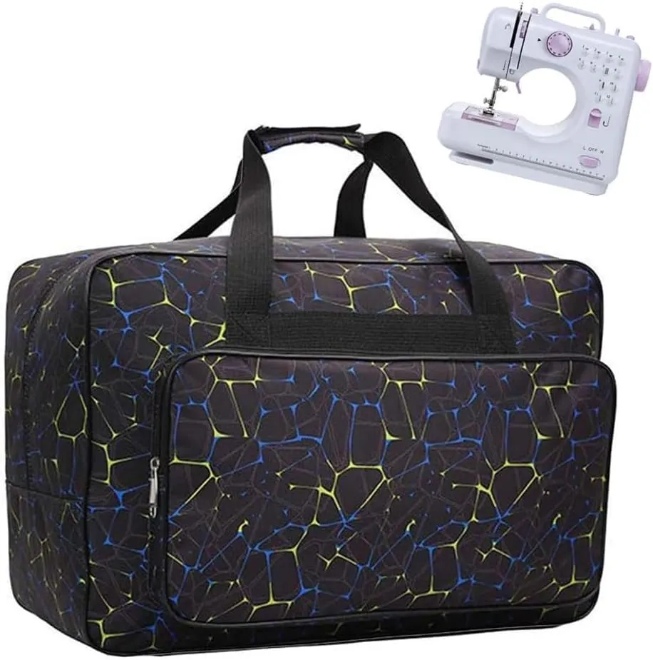 Sewing Machine Carrying Case Tote Bag, Nylon Carry Bag, Padded Storage Cover Carrying Case with Pockets and Handles, Suitable for Most Standard Singer, Brother, Janome