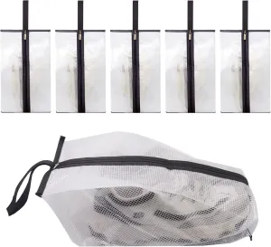 Shoe Bags for Travel - 6 Pack Shoe Storage Bag with Zipper Closure, Multi-Functional Dust-Proof and Waterproof Portable Shoe Organizer Bag for Men & Women