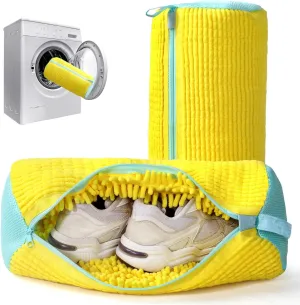 Shoe Washing Machine Bag,Sneaker Washing Machine Bag,Shoe Bag for Washing Machine,For all Types and sizes of Shoes(Yellow 2PCS)