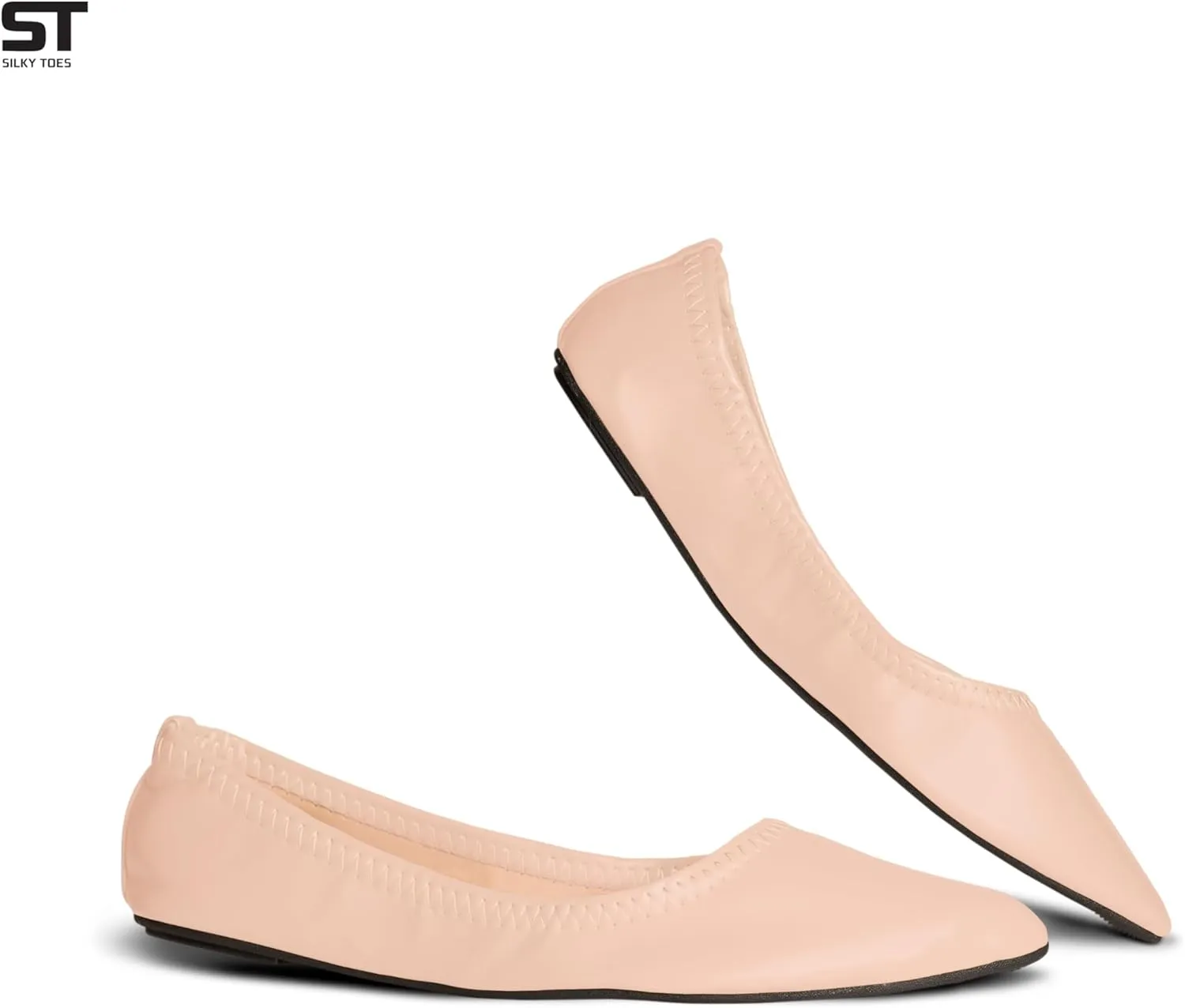 Silky Toes Womens Foldable Flat Ballet Shoes Casual Business Flats for Women