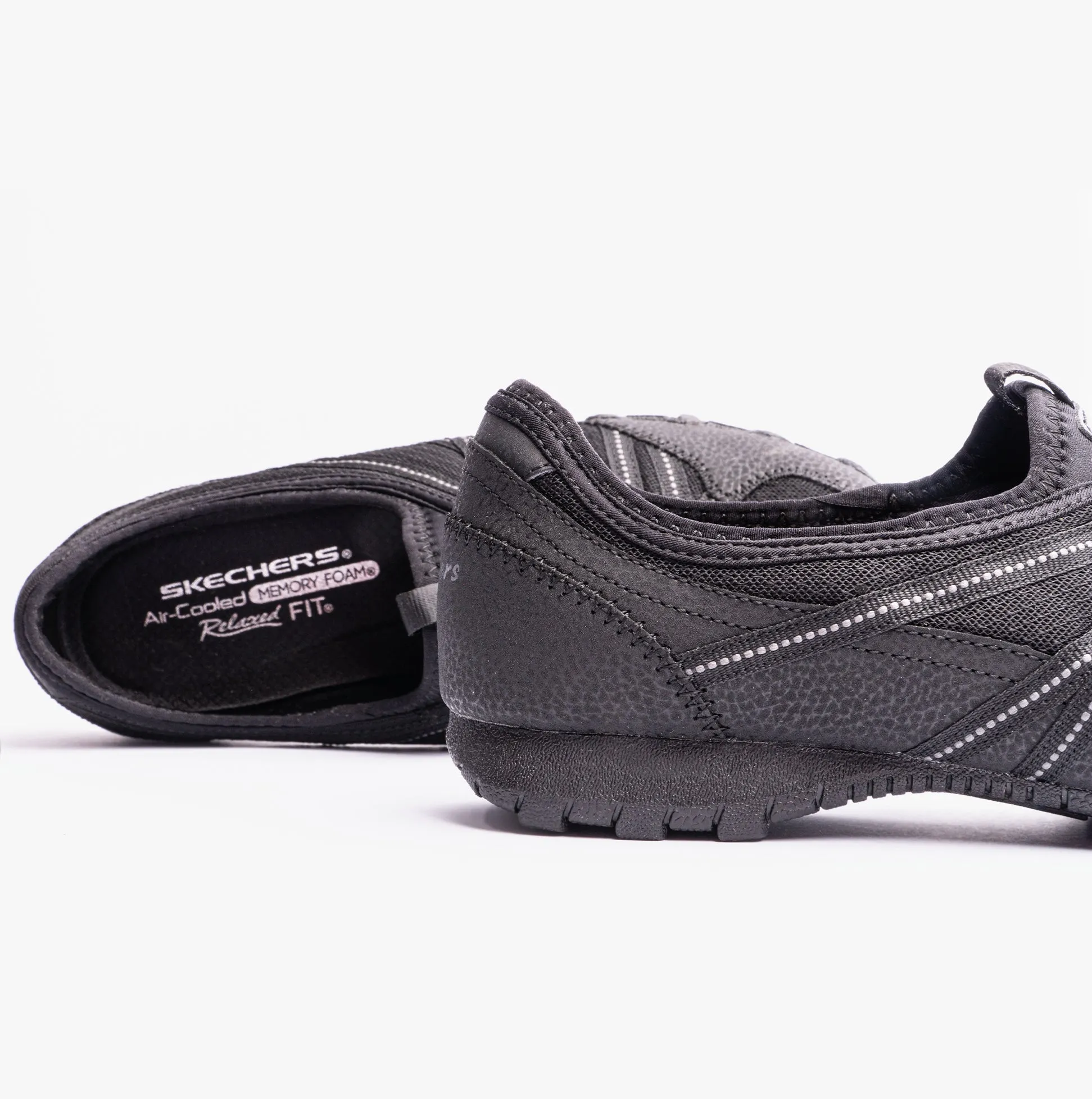 Skechers 100560/BLK RELAXED FIT: BIKERS LITE - RELIVE Womens Trainers Black